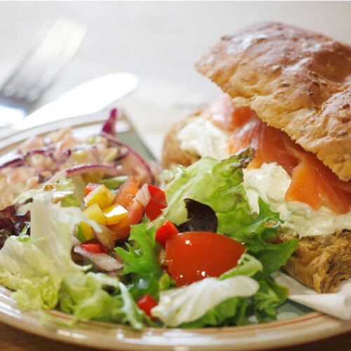 Sandwich at The Longstock Park Café&nbsp;