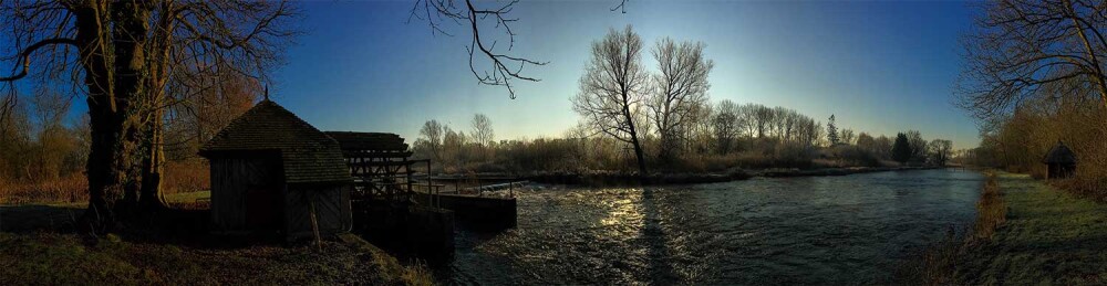 River at twilight