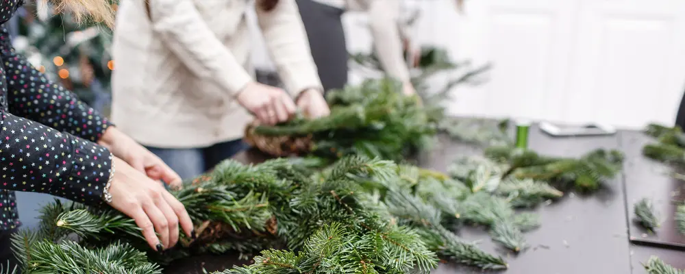 Christmas Wreath Making Workshops at Leckford Estate