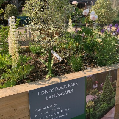 Raised flower bed longstock park landscapes